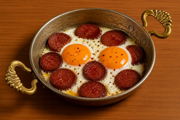 Sahanda Yumurta Sucuklu